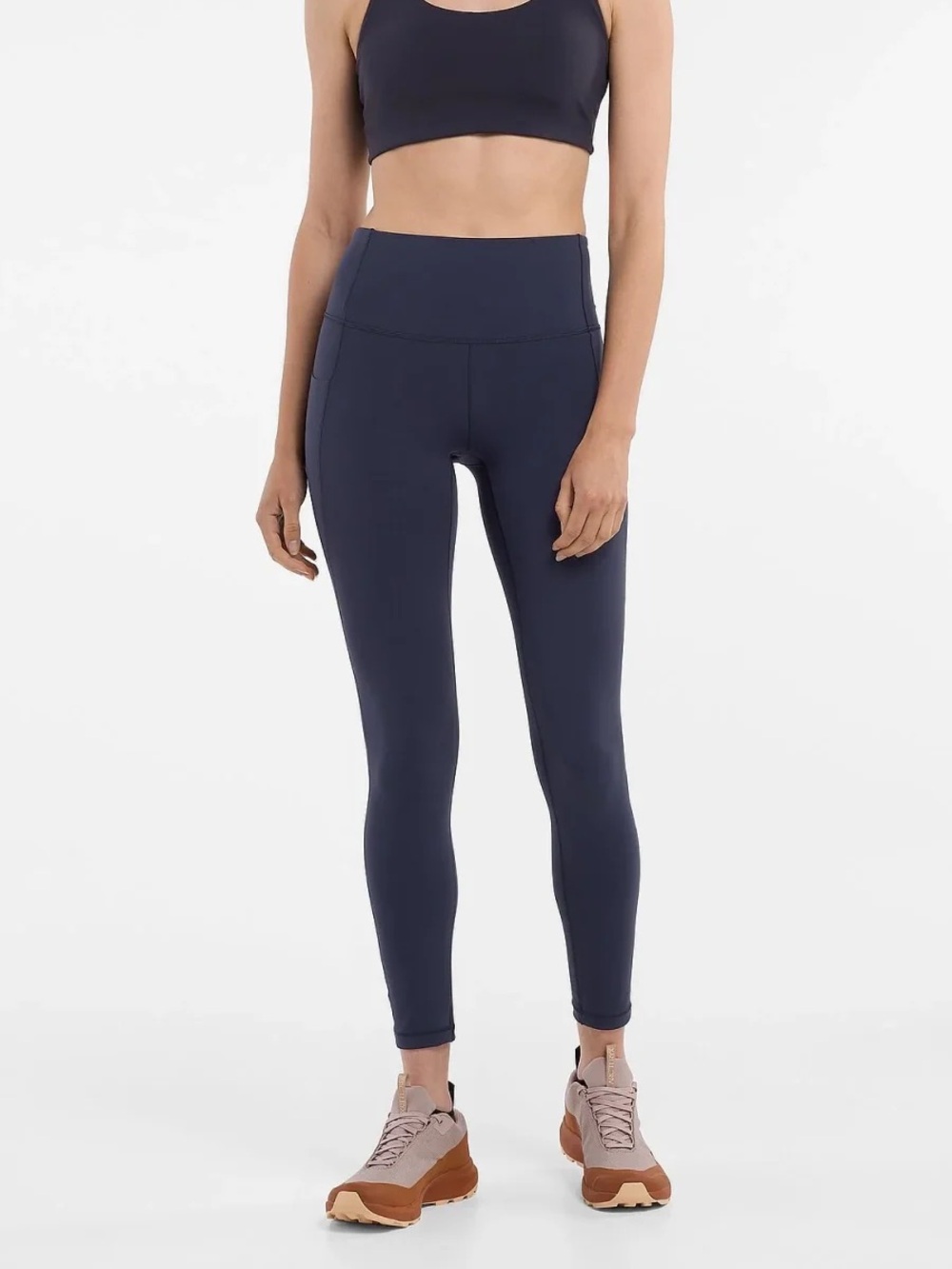 Arc'teryx Essent High Rise Side Pocket Legging 26" Dark Navy Black Sapphire